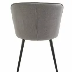 JYSK Internal Matstol RISSKOV Ljusgrått Tyg/svart -Sovrum Rea 162091