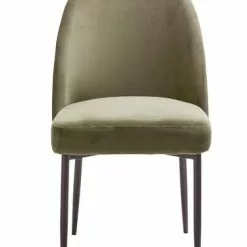 Matstol VASBY Sammet Oliv/svart -Sovrum Rea 162104