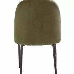 Matstol VASBY Sammet Oliv/svart -Sovrum Rea 162106