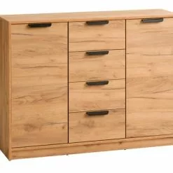 Skänk JENSLEV 2 Dörrar 4 Lådor Ek