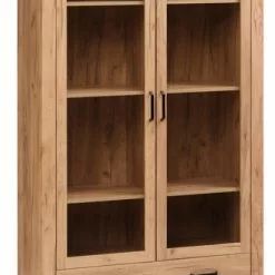 Vitrinskåp LINTRUP 2 Dörrar Ek