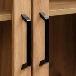 Vitrinskåp LINTRUP 2 Dörrar Ek 13 Vitrinskåp LINTRUP 2 Dörrar Ek -Sovrum Rea 162193