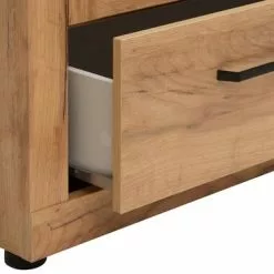 Vitrinskåp LINTRUP 2 Dörrar Ek 14 Vitrinskåp LINTRUP 2 Dörrar Ek -Sovrum Rea 162194