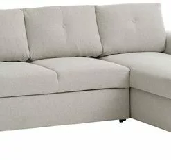 Bäddsoffa Schäslong VEJLBY Ljus Sand