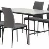 TERSLEV L140 Bord + 4 TRUSTRUP Stol Grå -Sovrum Rea 163461