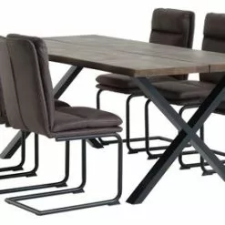 Matstol ULSTRUP Antracitgrå/svart -Sovrum Rea 163592