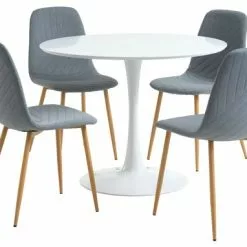 RINGSTED Ø100 Vit + 4 JONSTRUP Ljusblå