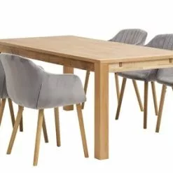 Matstol ADSLEV Sammet Grå -Sovrum Rea 163688