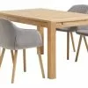 HAGE L150 Bord Ek + 4 ADSLEV Stol Grå Sammet 1 HAGE L150 Bord Ek + 4 ADSLEV Stol Grå Sammet -Sovrum Rea 163689
