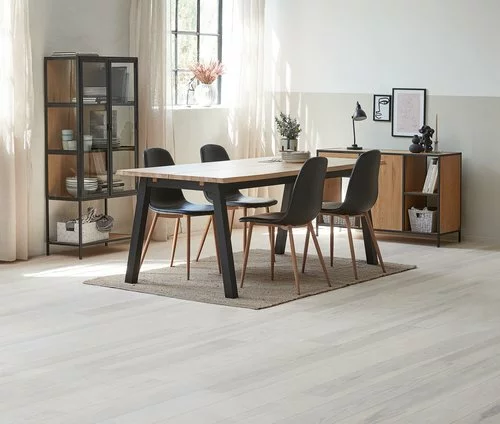 JYSK Internal Vitrinskåp TRAPPEDAL Ek/svart 5 JYSK Internal Vitrinskåp TRAPPEDAL Ek/svart - Bild 3