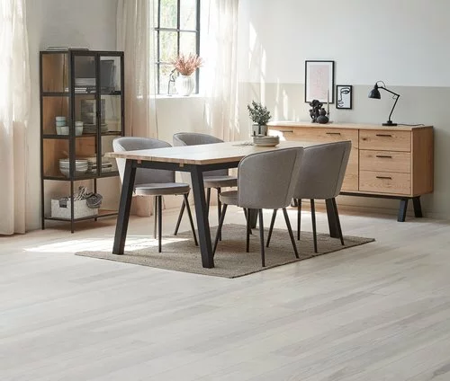 JYSK Internal Vitrinskåp TRAPPEDAL Ek/svart 7 JYSK Internal Vitrinskåp TRAPPEDAL Ek/svart - Bild 5