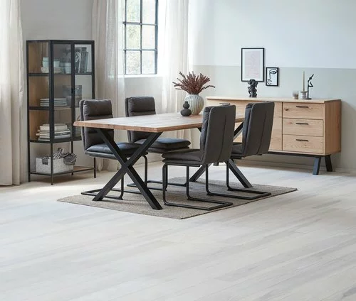 Royal Oak Skänk SANDBY 2 Dörrar + 3 Lådor Natur Ek/svart 9 Royal Oak Skänk SANDBY 2 Dörrar + 3 Lådor Natur Ek/svart - Bild 7