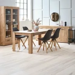 Vitrinskåp LINTRUP 2 Dörrar Ek 15 Vitrinskåp LINTRUP 2 Dörrar Ek -Sovrum Rea 165037 1