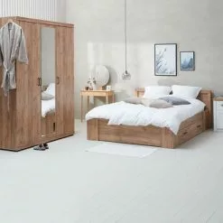 JYSK Internal Sminkbord SAKSILD M/spegel Bambu -Sovrum Rea 165051 1