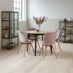 JYSK Internal Vitrinskåp TRAPPEDAL Ek/svart 45 JYSK Internal Vitrinskåp TRAPPEDAL Ek/svart -Sovrum Rea 165114