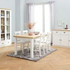 JYSK Internal Skänk MARKSKEL 3 Dörrar Vit/ek 45 JYSK Internal Skänk MARKSKEL 3 Dörrar Vit/ek -Sovrum Rea 165121 1