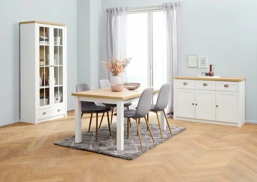 JYSK Internal Vitrinskåp MARKSKEL 2 Dörrar Vit/ek 10 JYSK Internal Vitrinskåp MARKSKEL 2 Dörrar Vit/ek - Bild 9