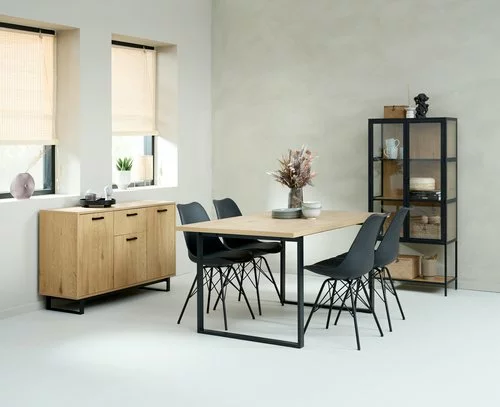 JYSK Internal Skänk AABENRAA 3 Dörrar Ek/svart 9 JYSK Internal Skänk AABENRAA 3 Dörrar Ek/svart - Bild 7