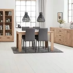 Vitrinskåp LINTRUP 2 Dörrar Ek 19 Vitrinskåp LINTRUP 2 Dörrar Ek -Sovrum Rea 165156 1