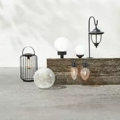 Solcellslampa HAVSVALE Ø20xH29 Klar -Sovrum Rea 165203 1