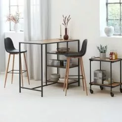 JYSK Internal Barbord TRAPPEDAL 60x120 Ek/svart 8 JYSK Internal Barbord TRAPPEDAL 60x120 Ek/svart -Sovrum Rea 165246