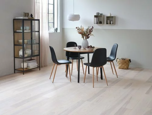 JYSK Internal Matbord JEGIND Ø105 Ek/svart 4 JYSK Internal Matbord JEGIND Ø105 Ek/svart - Bild 2