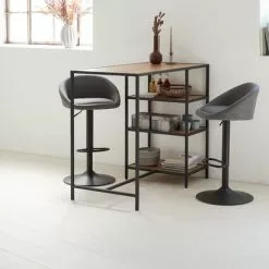 JYSK Internal Barstol TAULOV Grå/svart -Sovrum Rea 165534 1