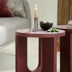 JYSK Internal Hörnbord ARCH Ø35 Vinröd -Sovrum Rea 166682