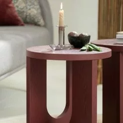 JYSK Internal Hörnbord ARCH Ø35 Vinröd -Sovrum Rea 166683