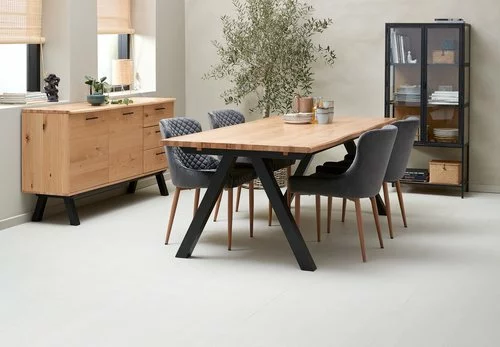 Royal Oak Skänk SANDBY 2 Dörrar + 3 Lådor Natur Ek/svart 7 Royal Oak Skänk SANDBY 2 Dörrar + 3 Lådor Natur Ek/svart - Bild 5