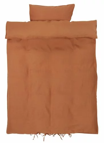 KRONBORG Påslakanset LINEA 150x210 Rost 3 KRONBORG Påslakanset LINEA 150x210 Rost