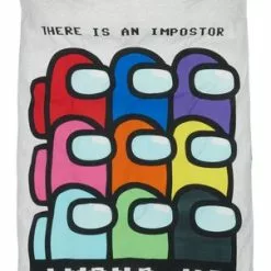 Påslakanset AMONG US 150x210 Grå