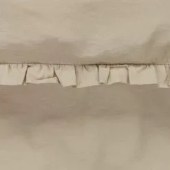 KRONBORG Påslakanset ELMA Tvättad Bomull 150x210 Sand -Sovrum Rea 173455