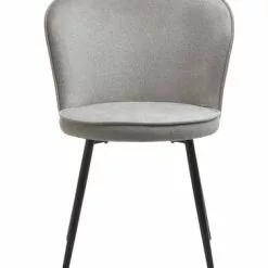 JYSK Internal Matstol RISSKOV Ljusgrått Tyg/svart -Sovrum Rea 175923