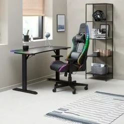 Gamingbord HALDUM 60x120 M/LED Svart 11 Gamingbord HALDUM 60x120 M/LED Svart -Sovrum Rea 176879 1