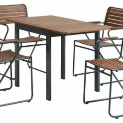 JUTLANDIA YTTRUP L75/126 Bord Hårdträ + 4 VAXHOLM Stapelstol Hårdträ 5 JUTLANDIA YTTRUP L75/126 Bord Hårdträ + 4 VAXHOLM Stapelstol Hårdträ -Sovrum Rea 176965