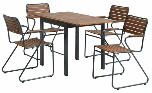 JUTLANDIA YTTRUP L75/126 Bord Hårdträ + 4 VAXHOLM Stapelstol Hårdträ 4 JUTLANDIA YTTRUP L75/126 Bord Hårdträ + 4 VAXHOLM Stapelstol Hårdträ - Bild 2