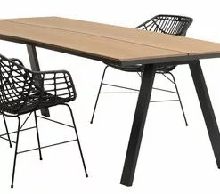 JUTLANDIA FAUSING L220 Bord Natur + 4 ILDERHUSE Stol Svart 8 JUTLANDIA FAUSING L220 Bord Natur + 4 ILDERHUSE Stol Svart -Sovrum Rea 177061