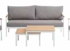 JUTLANDIA Loungeset ODDESUND 5-sits Vit -Sovrum Rea 177258