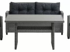 Loungeset VISBY 4-sits Grå -Sovrum Rea 177263