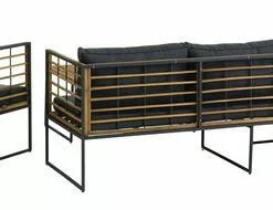 JUTLANDIA Loungeset UGILT M/schäslong 4-sits Trä -Sovrum Rea 177276