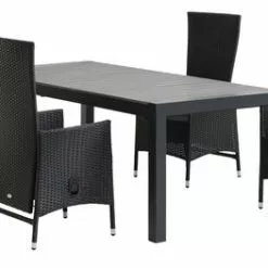 JUTLANDIA HOBURGEN L205/275 Grå + 4 SKIVE Svart -Sovrum Rea 178226