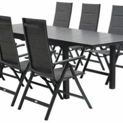 JUTLANDIA VATTRUP L170/273 Bord Svart + 4 MYSEN Stol Grå 6 JUTLANDIA VATTRUP L170/273 Bord Svart + 4 MYSEN Stol Grå -Sovrum Rea 178231