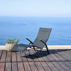 JUTLANDIA Däckstol LOMMA B63xL130 Svart -Sovrum Rea 178298