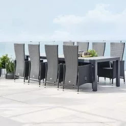 JUTLANDIA HOBURGEN L205/275 Grå + 4 SKIVE Svart -Sovrum Rea 178394