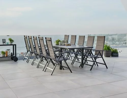 JUTLANDIA VATTRUP L206/319 Bord Svart + 4 MYSEN Stol Grå 6 JUTLANDIA VATTRUP L206/319 Bord Svart + 4 MYSEN Stol Grå - Bild 4