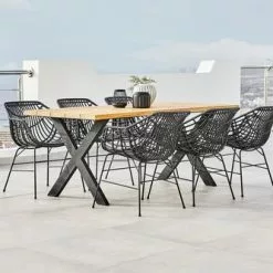 JUTLANDIA ELLEKILDE L180 Bord Teak + 4 ILDERHUSE Stol Svart 10 JUTLANDIA ELLEKILDE L180 Bord Teak + 4 ILDERHUSE Stol Svart -Sovrum Rea 178474