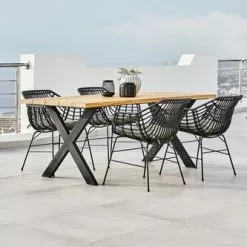 JUTLANDIA ELLEKILDE L180 Bord Teak + 4 ILDERHUSE Stol Svart 11 JUTLANDIA ELLEKILDE L180 Bord Teak + 4 ILDERHUSE Stol Svart -Sovrum Rea 178475