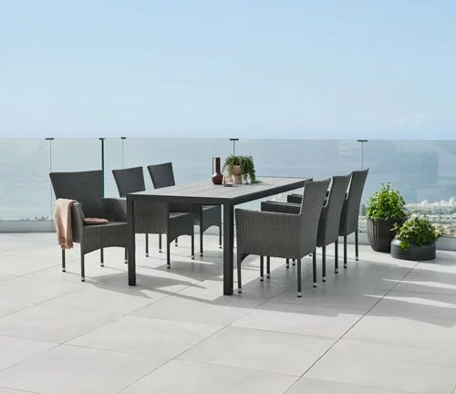 JUTLANDIA PINDSTRUP L205 Bord Grå + 4 AIDT Stol Grå 5 JUTLANDIA PINDSTRUP L205 Bord Grå + 4 AIDT Stol Grå - Bild 3