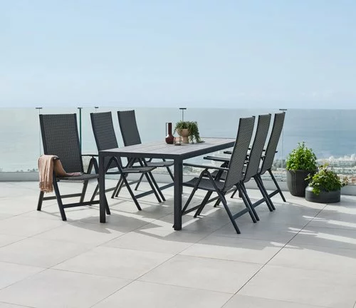 JUTLANDIA Bord PINDSTRUP B90xL205 Grå 6 JUTLANDIA Bord PINDSTRUP B90xL205 Grå - Bild 4